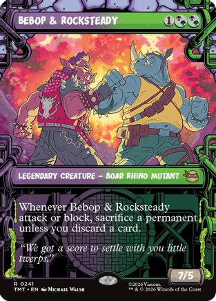 Bebop & Rocksteady (Showcase) (TMT-241) - Teenage Mutant Ninja Turtles