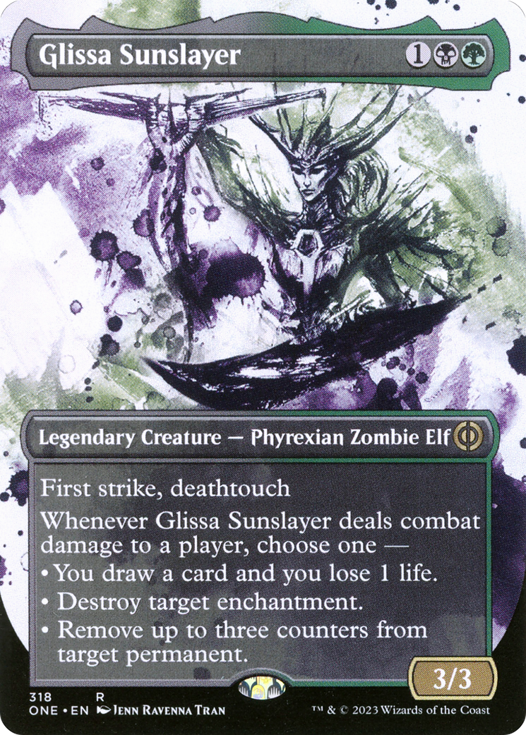 Glissa Sunslayer (ONE-318) - Phyrexia: All Will Be One: (Showcase) (Borderless)