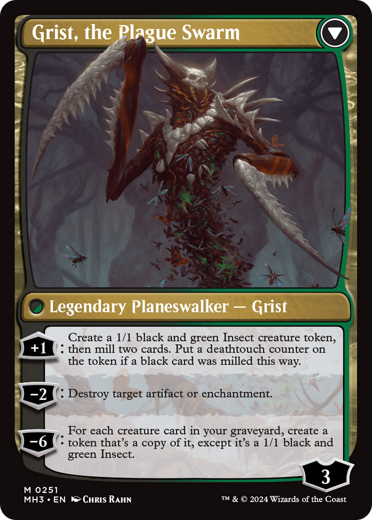 Grist, Voracious Larva // Grist, the Plague Swarm (MH3-251) - Modern Horizons 3