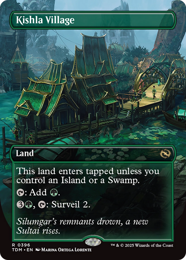 Kishla Village (Borderless) (TDM-396) - Tarkir: Dragonstorm