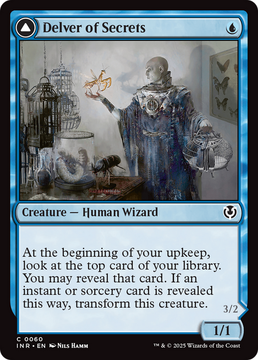 Delver of Secrets // Insectile Aberration (-060) - Innistrad Remastered Foil