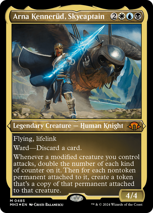 Arna Kennerüd, Skycaptain (MH3-485) - Modern Horizons 3 Etched Foil