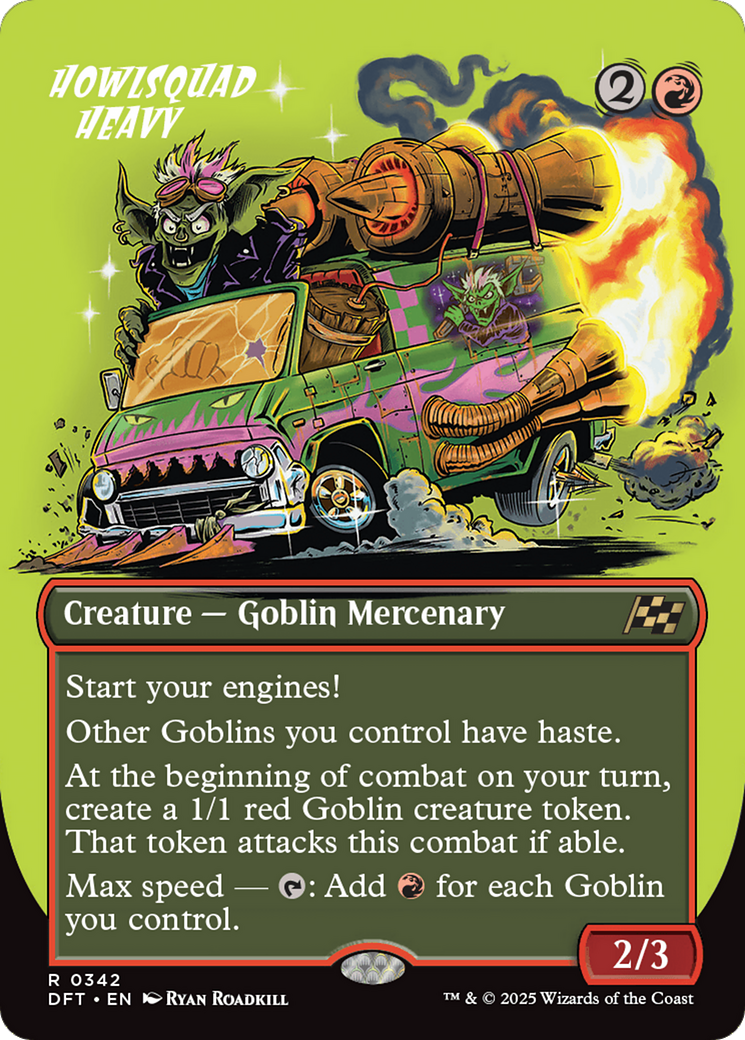 Howlsquad Heavy (Borderless) (DFT-342) - Aetherdrift Foil