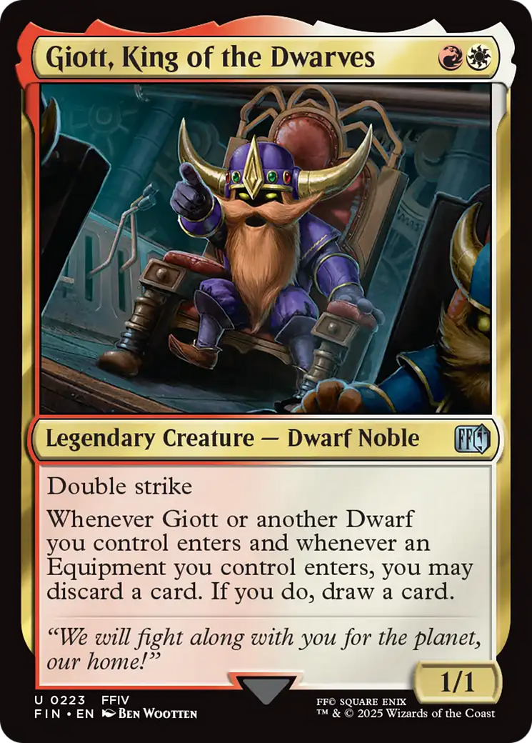 Giott, King of the Dwarves (FIN-223) - FINAL FANTASY Foil