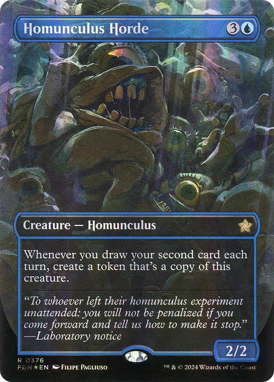 Homunculus Horde (FDN-376) - Foundations (Borderless) Foil