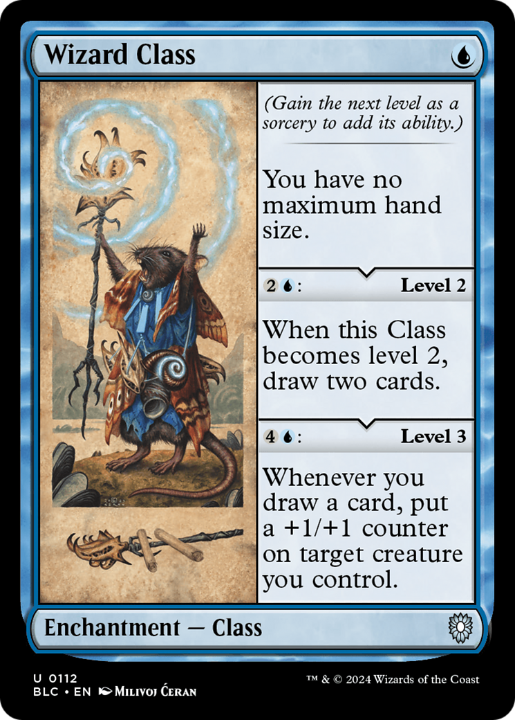 Wizard Class (BLC-112) - Bloomburrow Commander