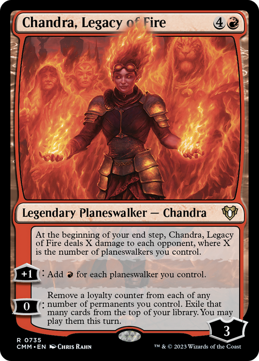 Chandra, Legacy of Fire (CMM-735) - Commander Masters