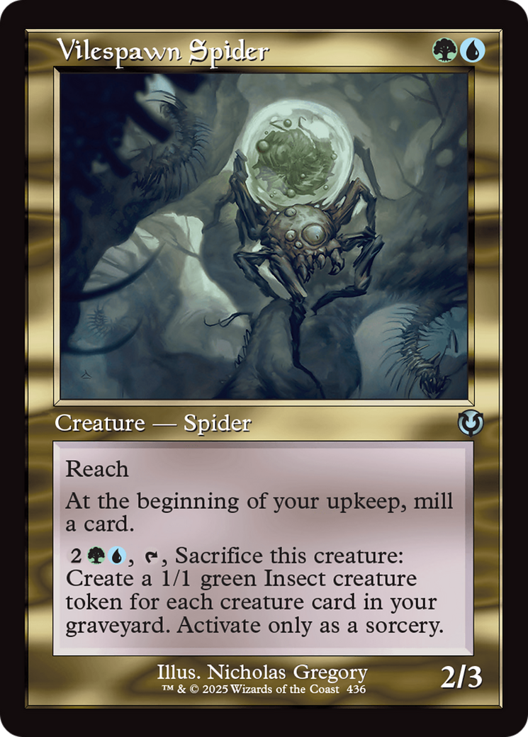 Vilespawn Spider (Retro Frame) (-436) - Innistrad Remastered Foil