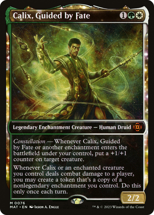 Calix, Guided by Fate (MAT-076) - March of the Machine: The Aftermath: (Showcase, enchantment)