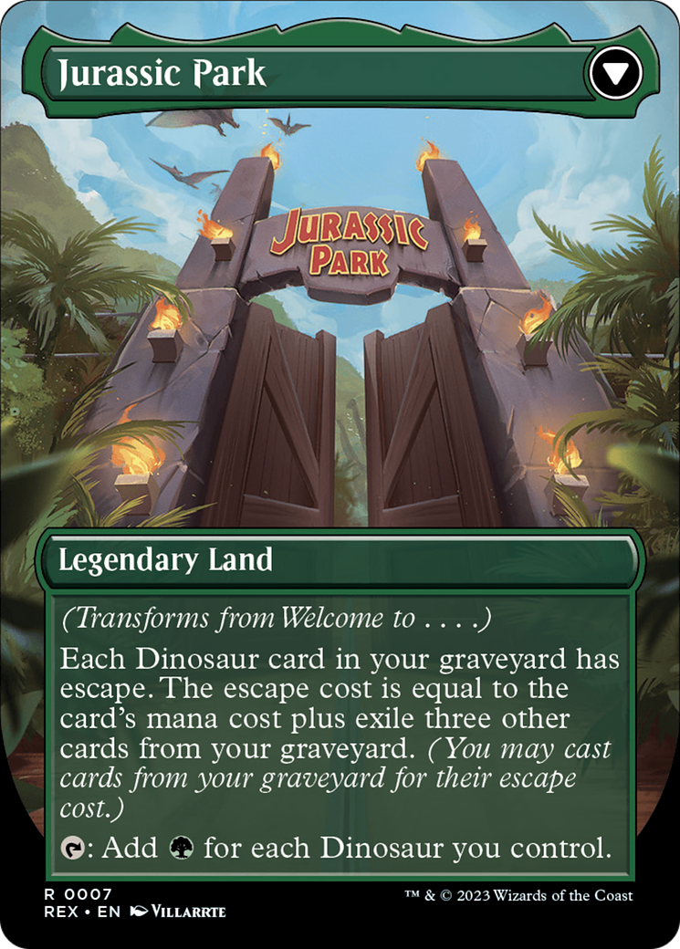 Welcome to . . . // Jurassic Park (REX-007) - Jurassic World Collection (Borderless)