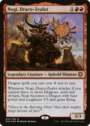 Nogi, Draco-Zealot (GN3-004) - Game Night: Free-for-All Foil