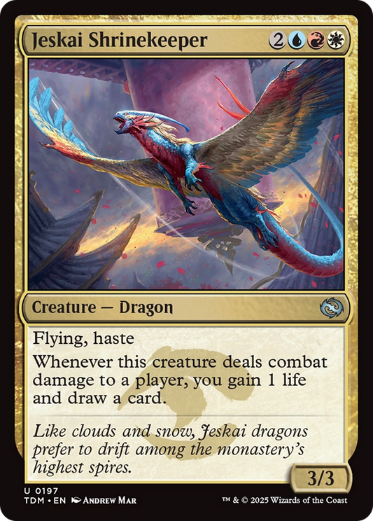 Jeskai Shrinekeeper (TDM-197) - Tarkir: Dragonstorm Foil