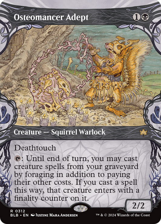 Osteomancer Adept (BLB-312) - Bloomburrow: (Showcase) Foil
