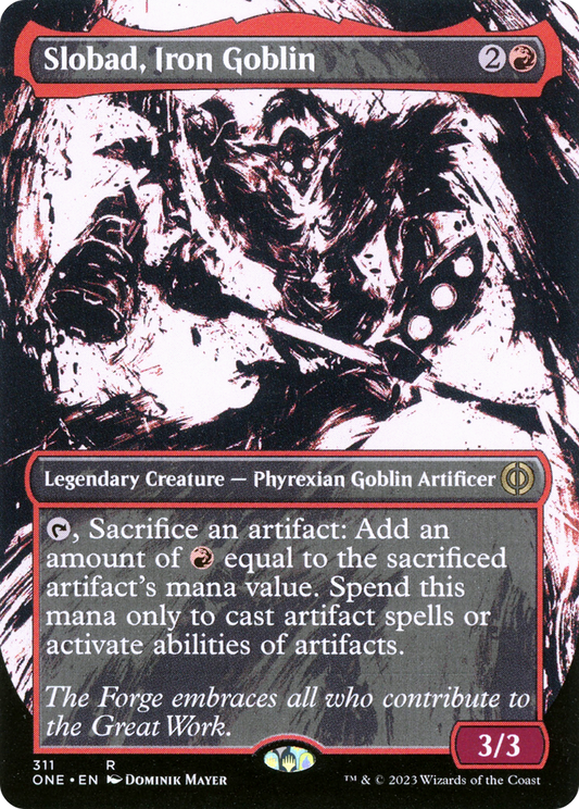 Slobad, Iron Goblin Borderless Foil 311