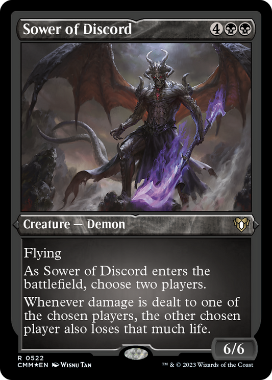 Sower of Discord (CMM-522) - Commander Masters Etched Foil