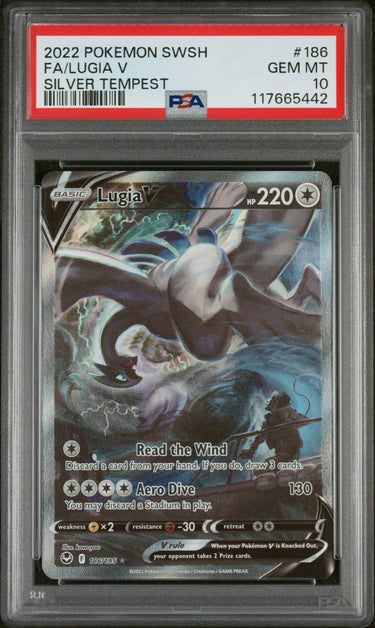 Lugia V 186/195 PSA 10