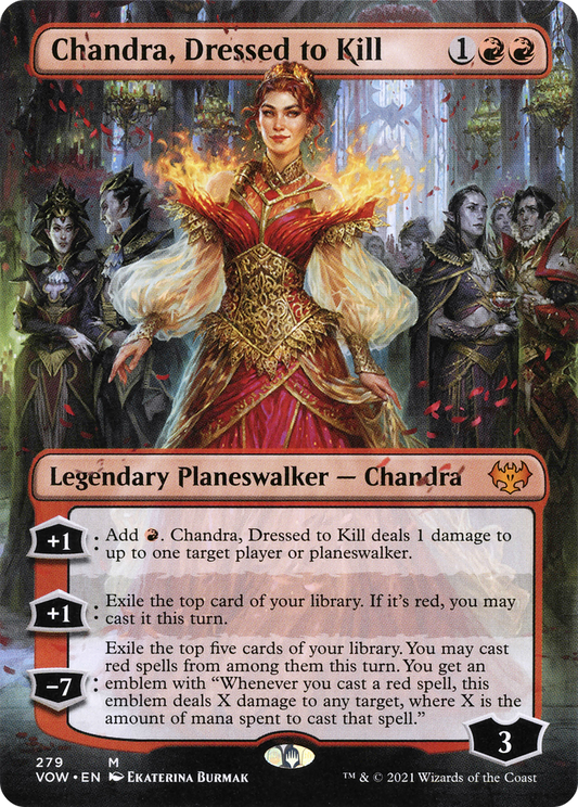 Chandra, Dressed to Kill (VOW-279) - Innistrad: Crimson Vow (Borderless)
