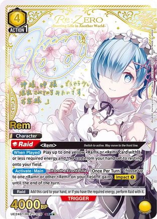 Rem (019) (SR**) (UE24BT/REZ-1-019) - UE24BT ReZERO Starting Life in Another World Foil
