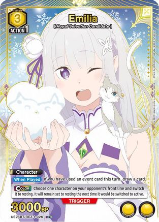 Emilia (026) (R*) (UE24BT/REZ-1-026) - UE24BT ReZERO Starting Life in Another World Foil