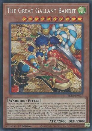 The Great Gallant Bandit (BETB-EN027) - Beyond the Brave 1st Edition