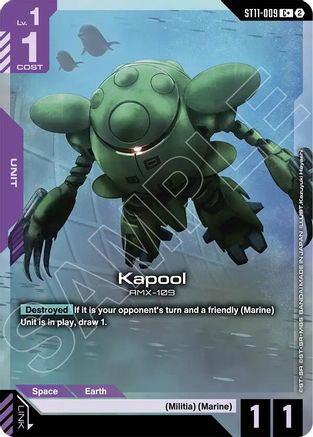 Kapool (C+) ST11-009/undefined - Starter Deck 11 Aquatic Assault Holofoil