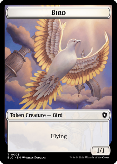 Bird (TBLC-003) - Bloomburrow Commander Tokens Foil