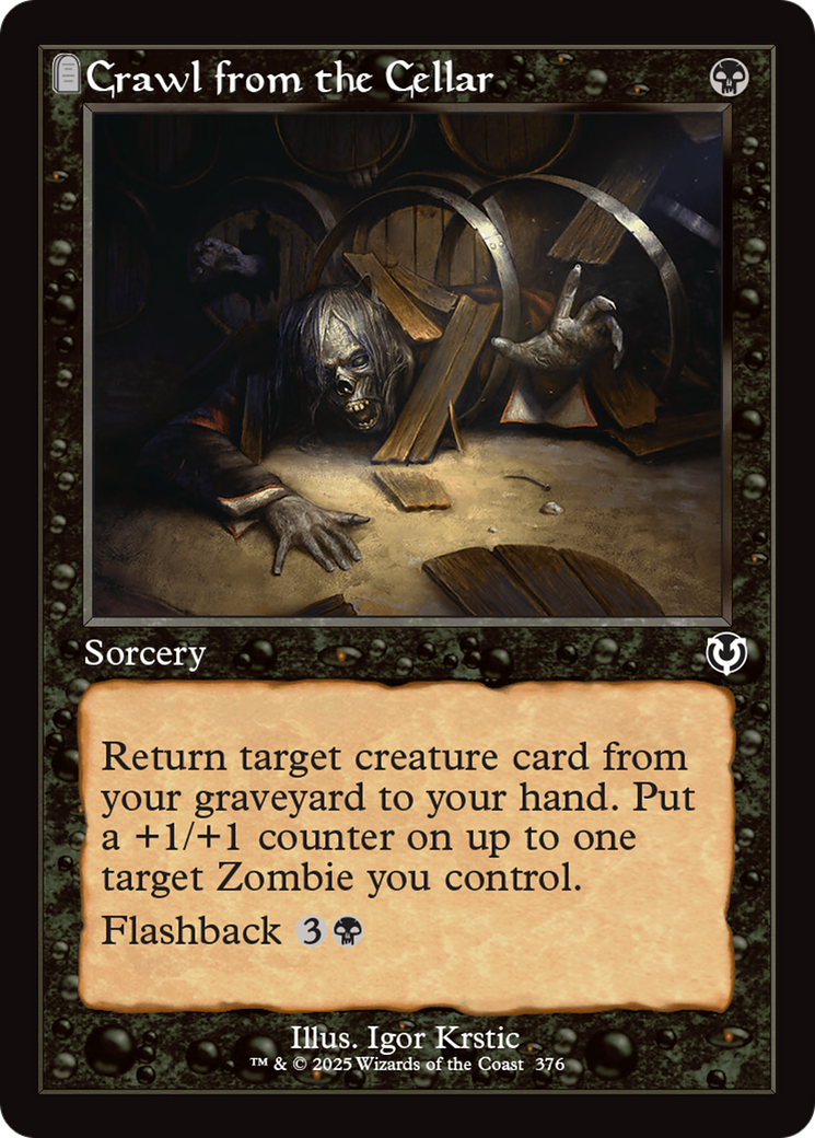 Crawl from the Cellar (Retro Frame) (-376) - Innistrad Remastered Foil
