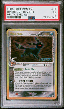 Umbreon Delta Species Rev. Holo #17 PSA 5