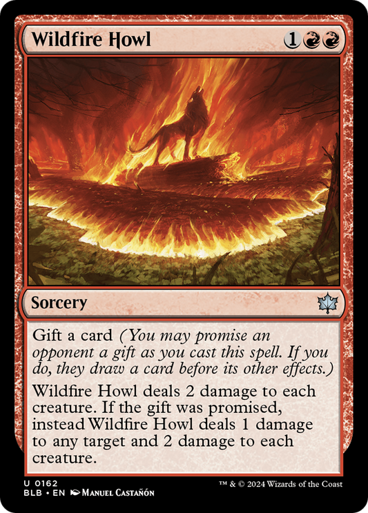 Wildfire Howl (BLB-162) - Bloomburrow Foil