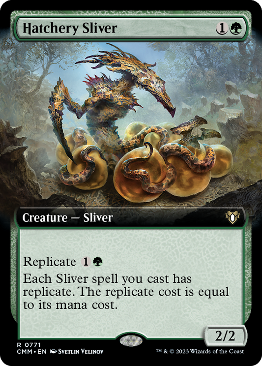 Hatchery Sliver (CMM-771) - Commander Masters: (Extended Art) Foil