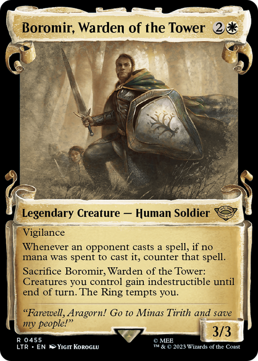 Boromir, Warden of the Tower Foil Showcase Scrolls