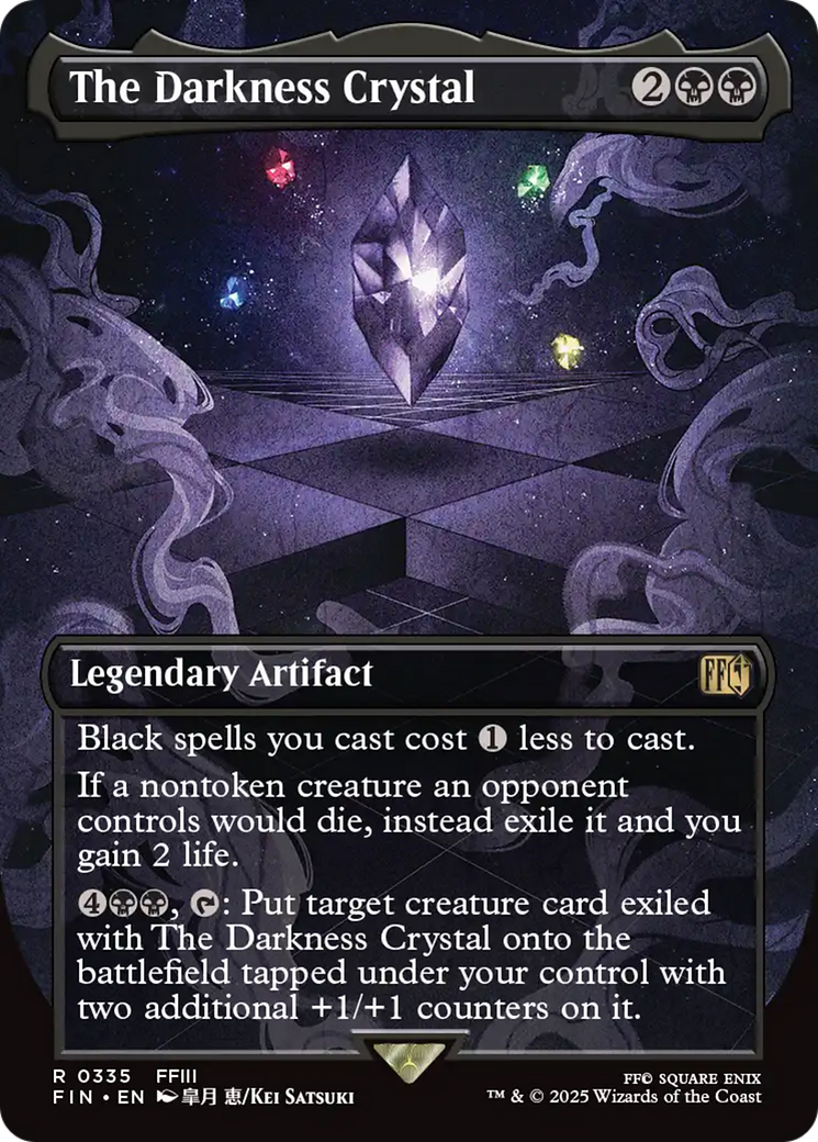The Darkness Crystal (Borderless) (FIN-335) - FINAL FANTASY Foil