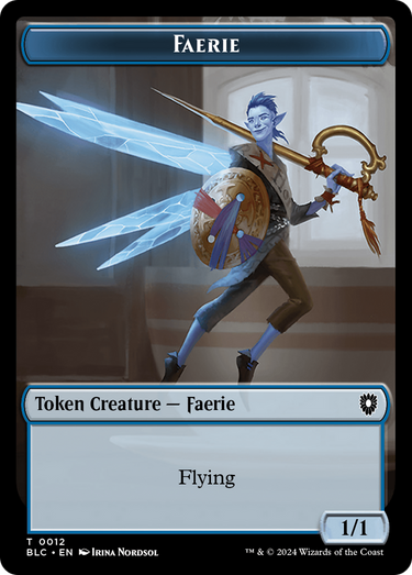 Faerie (TBLC-012) - Bloomburrow Commander Tokens Foil
