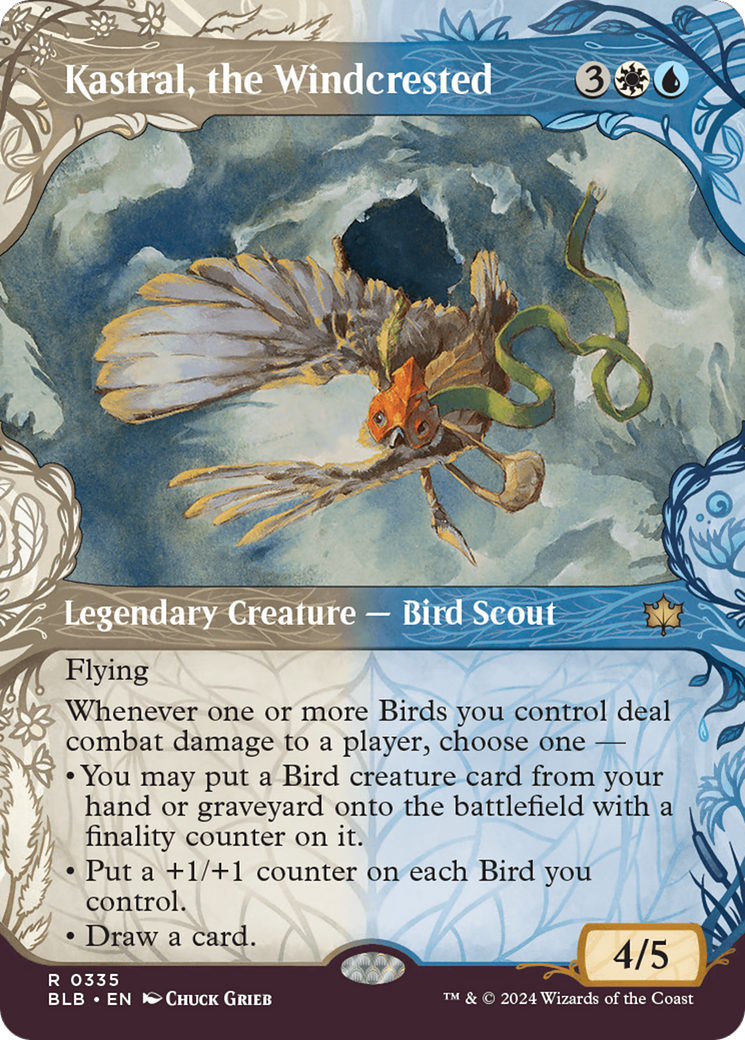 Kastral, the Windcrested (BLB-335) - Bloomburrow: (Showcase) Foil