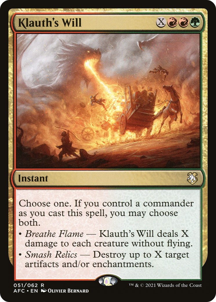 Klauth's Will (AFC-051) - Forgotten Realms Commander