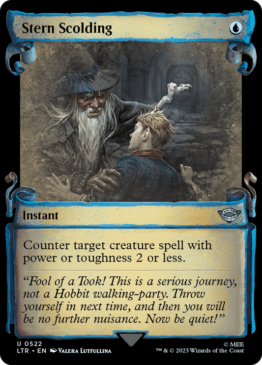 Stern Scolding Foil Showcase Scrolls