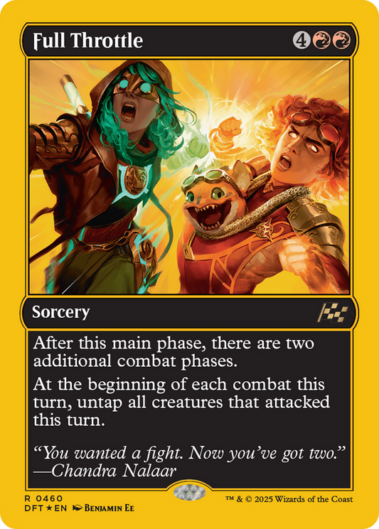 Full Throttle (First-Place Foil) (DFT-460) - Aetherdrift Foil