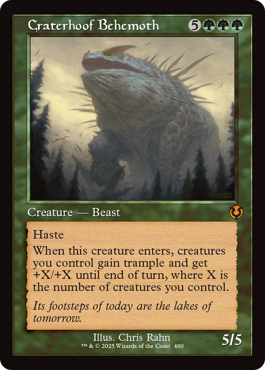 Craterhoof Behemoth (Retro Frame) (-480) - Innistrad Remastered