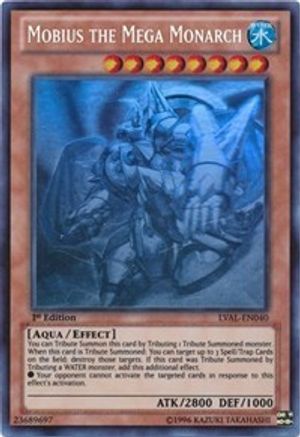 Mobius the Mega Monarch (Ghost Rare) (LVAL-EN040) - Legacy of the Valiant 1st Edition