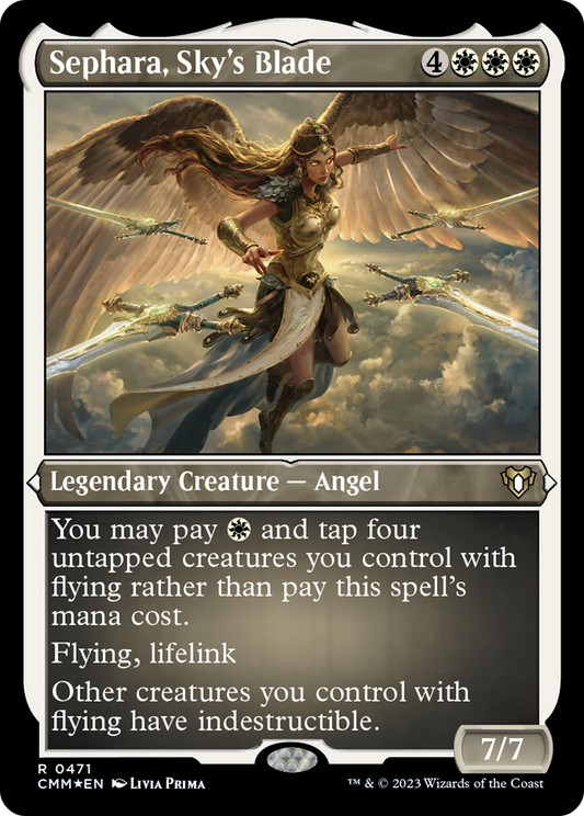 Sephara, Sky's Blade (CMM-471) - Commander Masters Etched Foil
