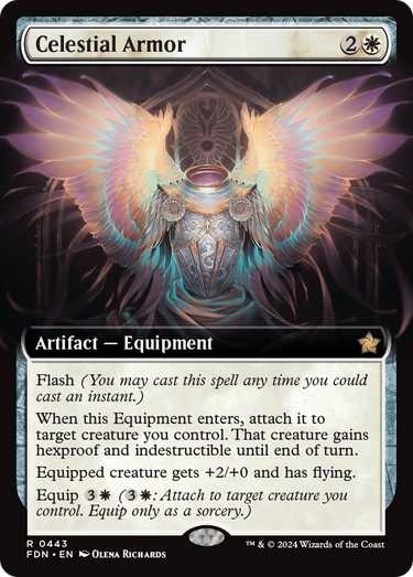 Celestial Armor (Extended Art) (FDN-443) - Foundations: (Extended Art)