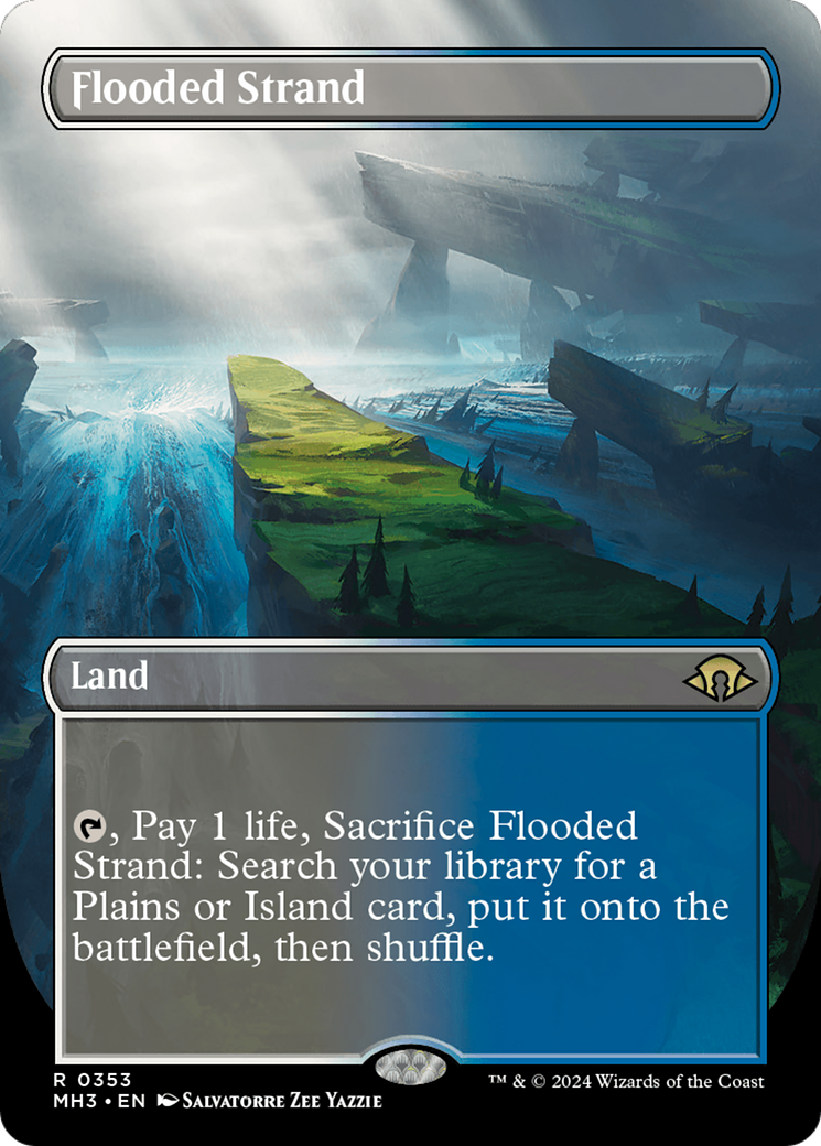 Flooded Strand (MH3-353) - Modern Horizons 3 (Borderless) Foil