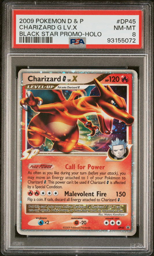 Charizard G LV. X DP45 PSA 8