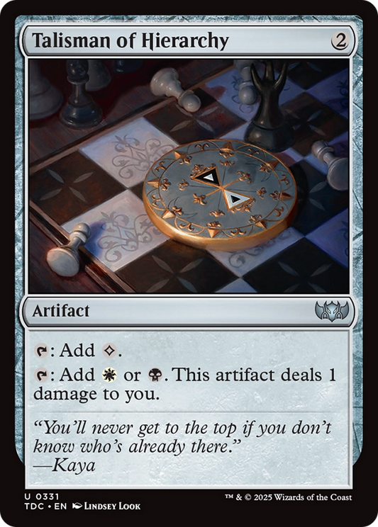 Talisman of Hierarchy (TDC-331) - Tarkir: Dragonstorm Commander