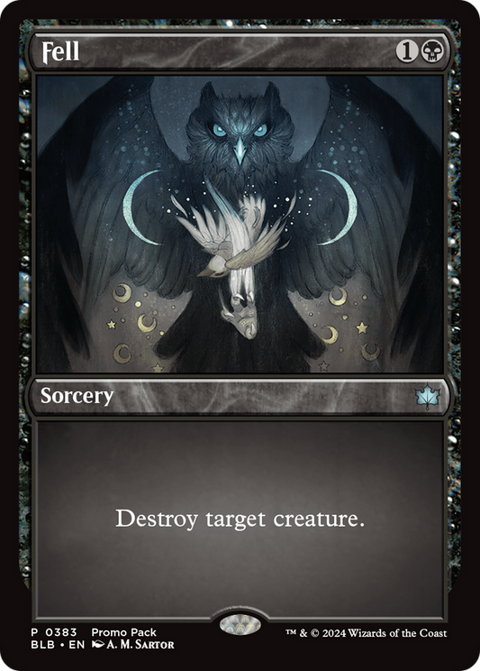 Fell (BLB-383) - Bloomburrow Etched Foil