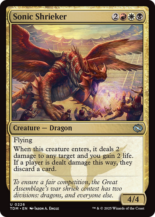 Sonic Shrieker (TDM-226) - Tarkir: Dragonstorm Foil