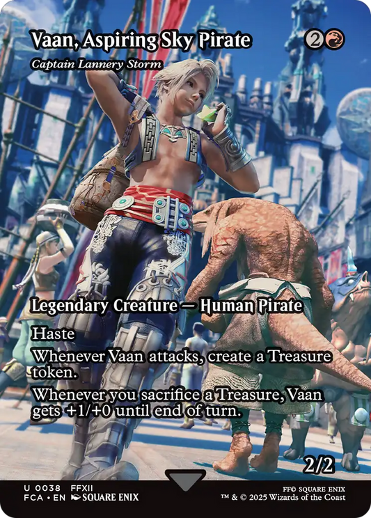 Captain Lannery Storm (FCA-038) - FINAL FANTASY: Through the Ages / Vaan, Aspiring Sky Pirate (Borderless) Foil