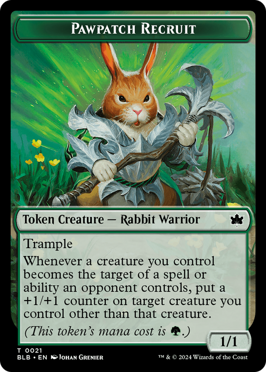 Pawpatch Recruit (TBLB-021) - Bloomburrow Tokens