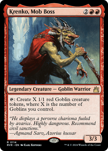 Krenko, Mob Boss (RVR-114) - Ravnica Remastered Foil