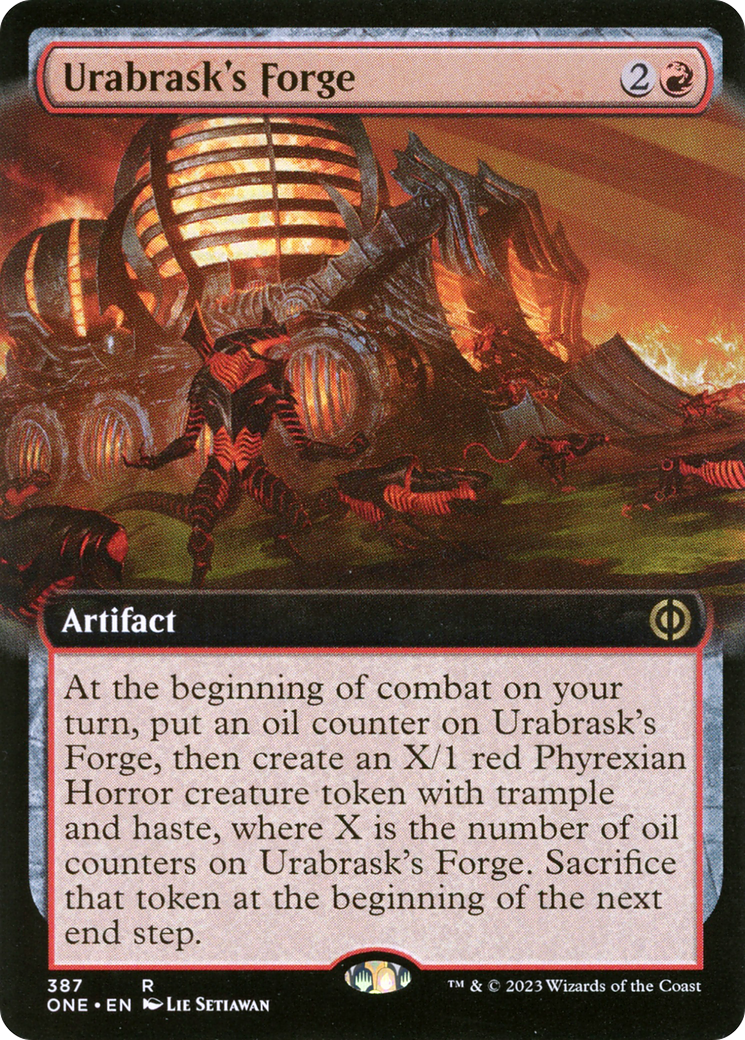 Urabrask's Forge (ONE-387) - Phyrexia: All Will Be One: (Extended Art) Foil